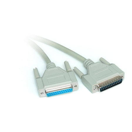 Null Modem Cable, Cross-Wired - DB-25 (M-F), 25 Ft
